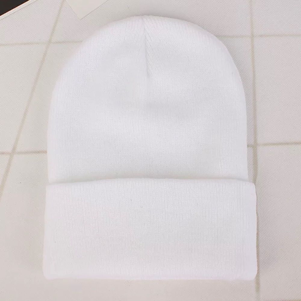 2/$30 WHITE Unisex Beanie OS